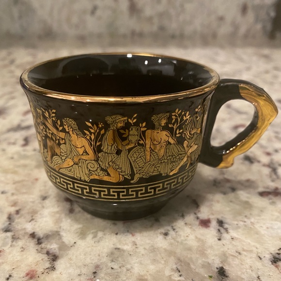 Vintage Fakiolas Teacups with Saucer Handmade With 24K Gold - Picture 4 of 5